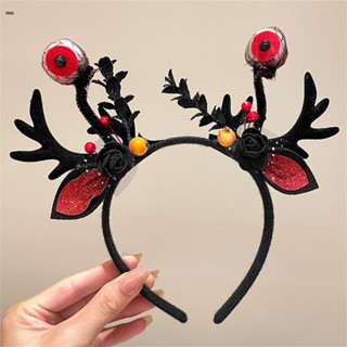 ฮาโลวีนใหม่ Creative สีดำสาขา Skull Headband สีดำสาขา Hairband ตลกสยองขวัญ Eyeball Hairpin Party Dress Up nuuo