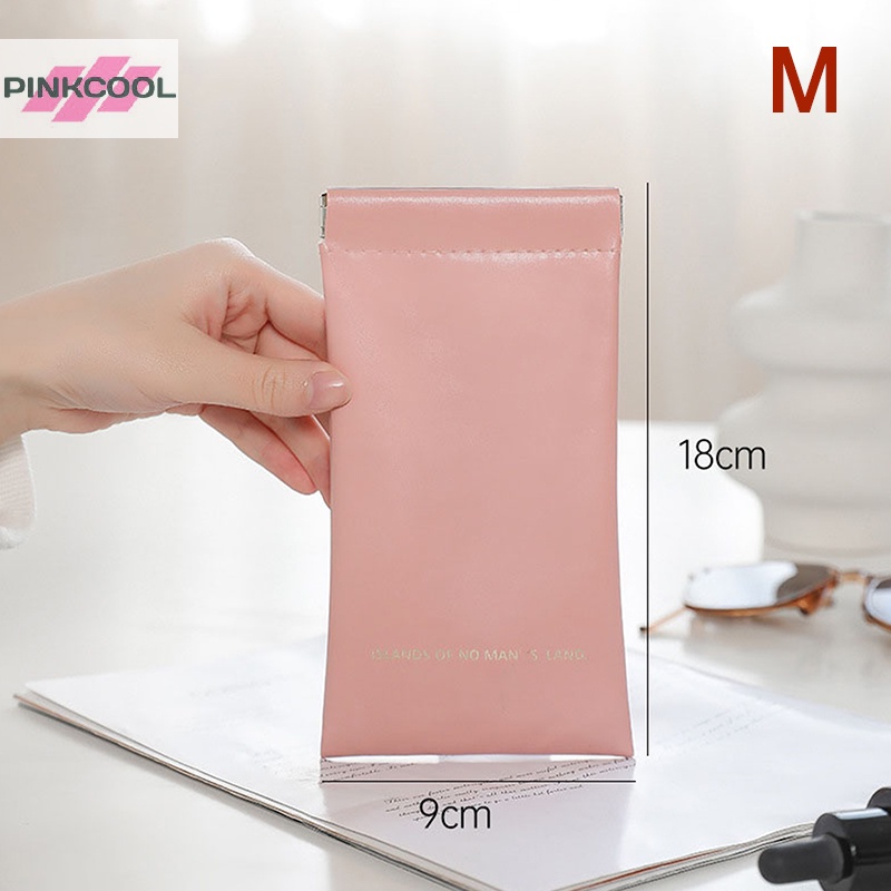 Pinkcool กระเป๋าใส่เหรียญ ผ้าอนามัย แบบพกพา ขนาดเล็ก ปิดเองได้ กระเป๋าเครื่องสําอาง มินิ มินิ มินิ มินิมอล ลิป กระเป๋า ขายดี