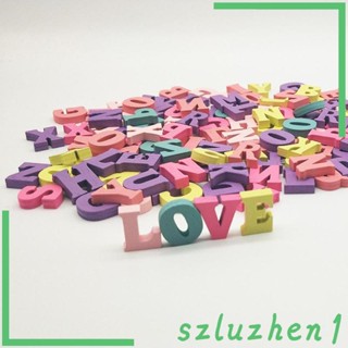 [Szluzhen1] ชุดตัวอักษรไม้ หลากสี สําหรับตกแต่งบ้าน