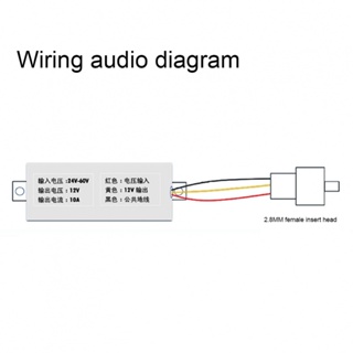 อะแดปเตอร์แปลง DC24V36V48V60V เป็น 12V10A พลังงานสูง สําหรับจักรยานไฟฟ้า