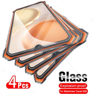 4Pcs Glass For Blackview Oscal S80 BV8900 4G Safety Tempered Glass Black View OscalS80 S 80 BV 8900 HD Premium Screen Protector