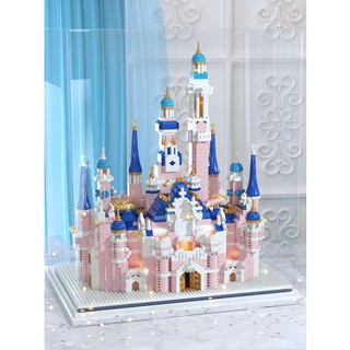 เลโก้ Disney Castle Building Blocks Girls ผู้ใหญ่ ปริศนา เด็ก ปริศนา June Day Building Toy Gift ความยากสูง