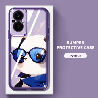 Ybd เคสโทรศัพท์มือถือแบบนิ่ม TPU ใส กันรอยเลนส์กล้อง ลายแพนด้าน่ารัก สําหรับ OPPO Reno 7Z Reno 8Z Reno 7 Lite Reno 8 Lite 5G F21 Pro 5G F21S Pro 5G