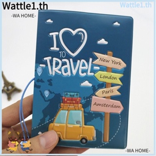 Wttle กระเป๋าใส่หนังสือเดินทาง หนัง PU แบบหนา อเนกประสงค์ สําหรับผู้หญิง