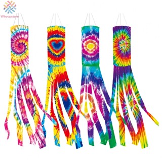 【ฮาโลวีน】ธงมัดย้อม ถุงเท้าลม สีรุ้ง สําหรับแขวนตกแต่งกลางแจ้ง