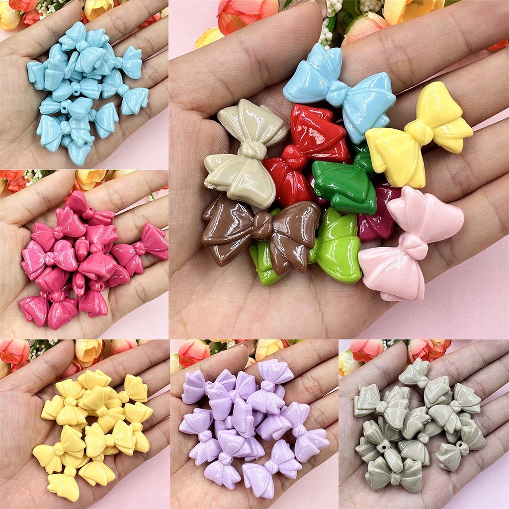 ลูกปัดอะคริลิค แฮนด์เมด 19.2*29.2 มม. สําหรับทําเครื่องประดับ สร้อยข้อมือ DIY 30 ชิ้น