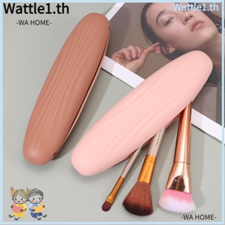 Wttle ที่ใส่แปรงแต่งหน้า ซิลิโคน กันน้ํา แบบพกพา สําหรับเดินทาง