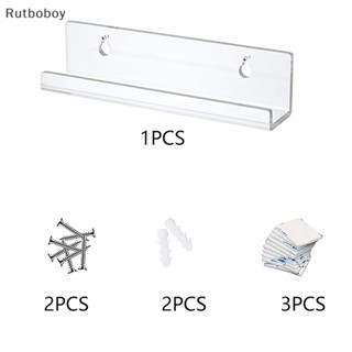 [Rut] ชั้นวางของไวนิลใส แบบติดผนัง สําหรับตกแต่งบ้าน COD