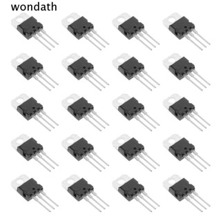 Wonda ทรานซิสเตอร์ไฟฟ้า NPN TO-220 Darlington Bipolar ทรานซิสเตอร์ดาร์ลิงตัน HFE:1000 3-Pin 5A 60V ชิป IC DIY 20 ชิ้น