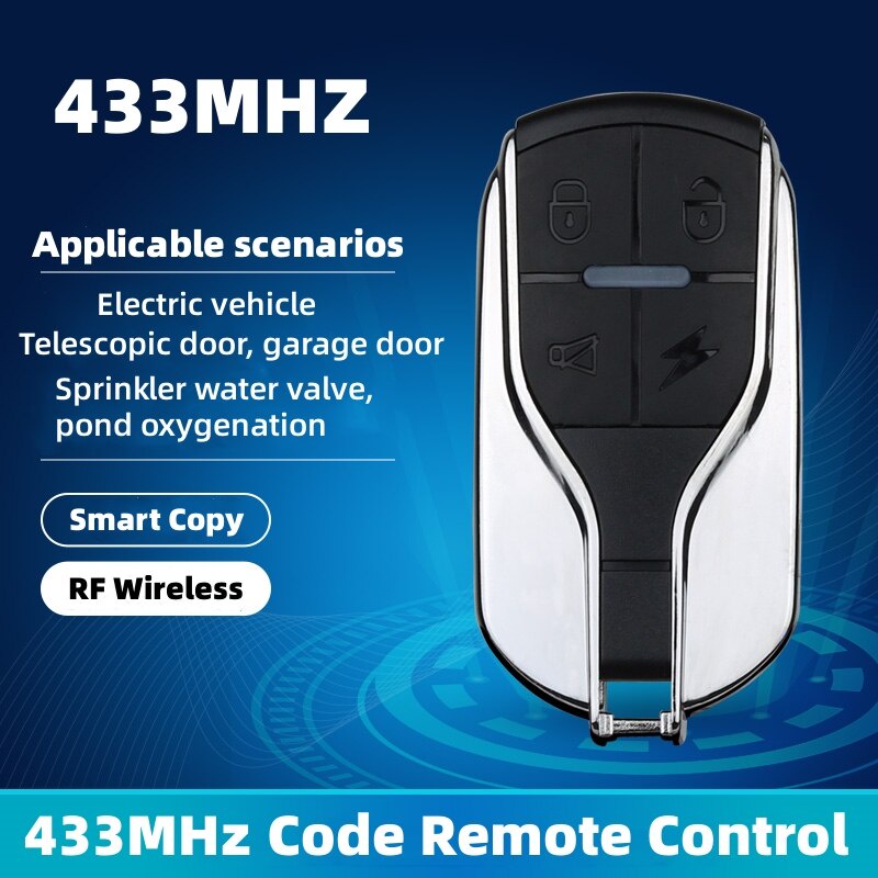 รีโมตควบคุมประตูโรงรถ 433Mhz 4 คีย์ RF 433.92mhz สําหรับเครื่องส่งสัญญาณประตู ราคา ถูกที่สุด ดีลบีเคเค แกลเลอรีภาพที่ 2