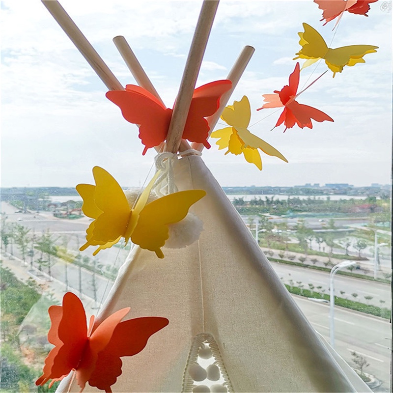 แนะนำ ผ้าม่าน ผ้าม่านกระดาษ รูปผีเสื้อ ดอกไม้ 3D 2 เมตร สําหรับแขวนตกแต่งปาร์ตี้ ราคาพิเศษ มีเก็บเงินปลายทาง