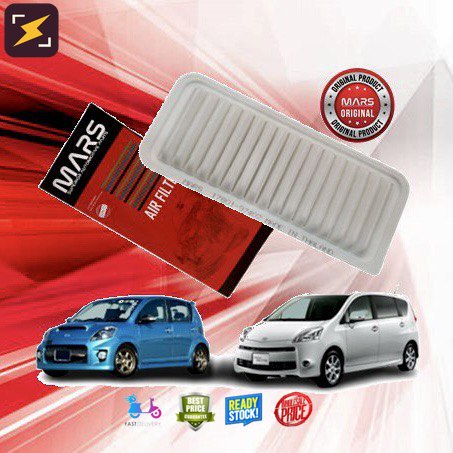 MARS PERFORMANCE - ไส้กรองอากาศเครื่องยนต์ TOYOTA PASSO K3 1.3 QNC10 / TOYOTA PASSO SETTE 3SZ M502 M