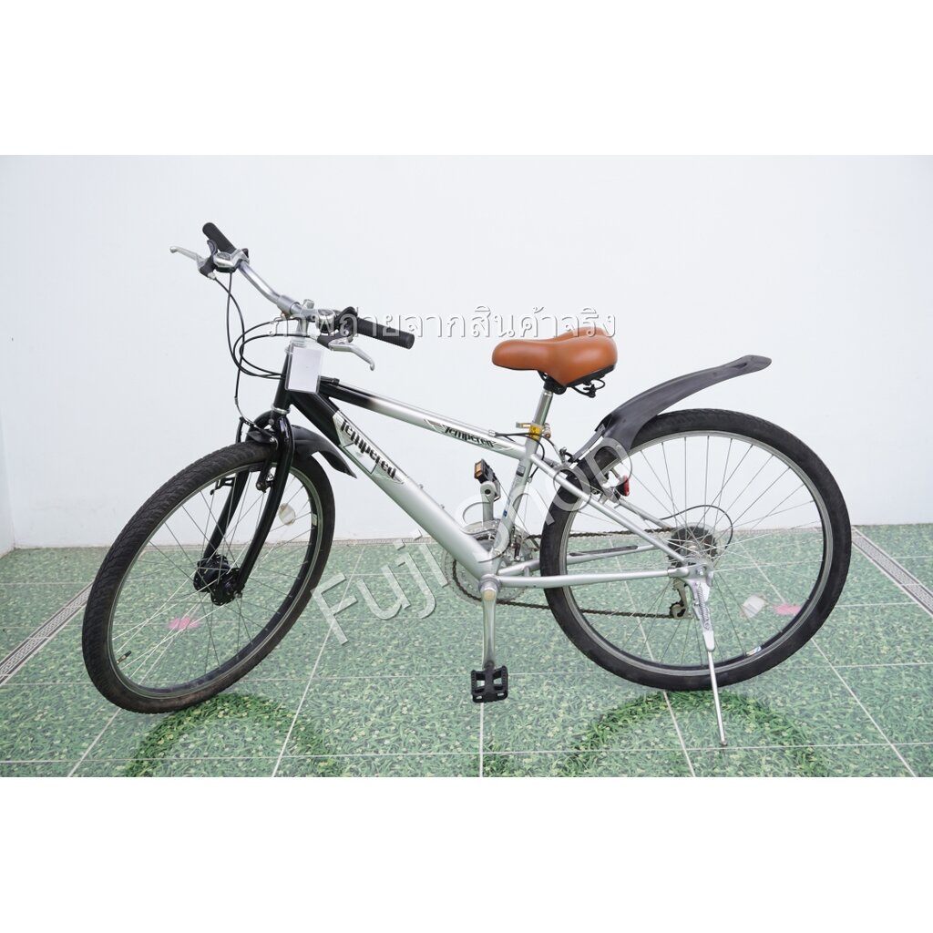 จักรยานเสือภูเขาญี่ปุ่น - ล้อ 26 นิ้ว - มีเกียร์ - สีเงิน [จักรยานมือสอง]