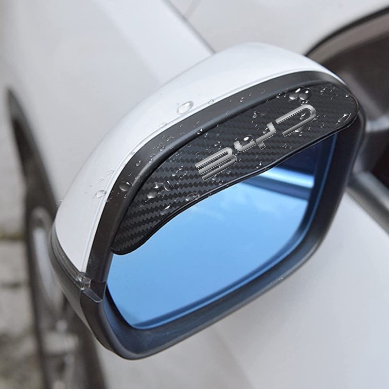 สติกเกอร์ติดกระจกมองหลังรถยนต์ อุปกรณ์เสริม สําหรับ BYD Atto 3 Act Tang F3 E6 Yuan Song Plus EV F0 Qin Han Dolphin Auto 2 ชิ้น