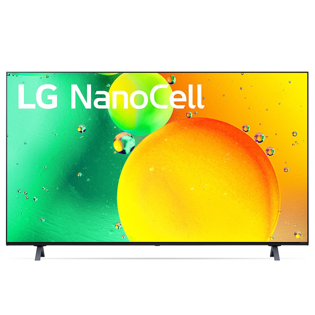 GlobalHouse LG โทรทัศน์ NanoCell 4K Smart TV ขนาด 55 นิ้ว รุ่น 55NANO75SQA.ATM สีดำ สินค้าของแท้คุณภ