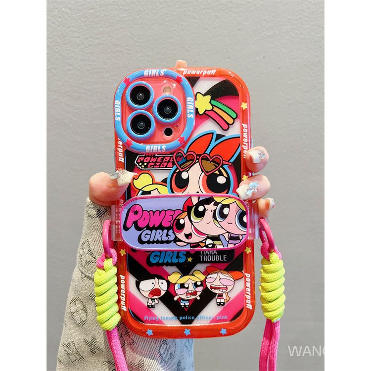 เคสโทรศัพท์มือถือนิ่ม ลายน่ารัก พร้อมสายคล้อง สําหรับ Iphone 15 14 13 12 11pro XS 8 7plus 6plus xr x max xsmax 11promax 152 11 XS