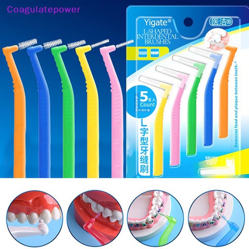 Coa 5 ชิ้น / กล่อง ผลักดัน ดึง แปรงซอกฟัน ดูแลช่องปาก ฟัน ไวท์เทนนิ่ง ฟัน แปรง Wer