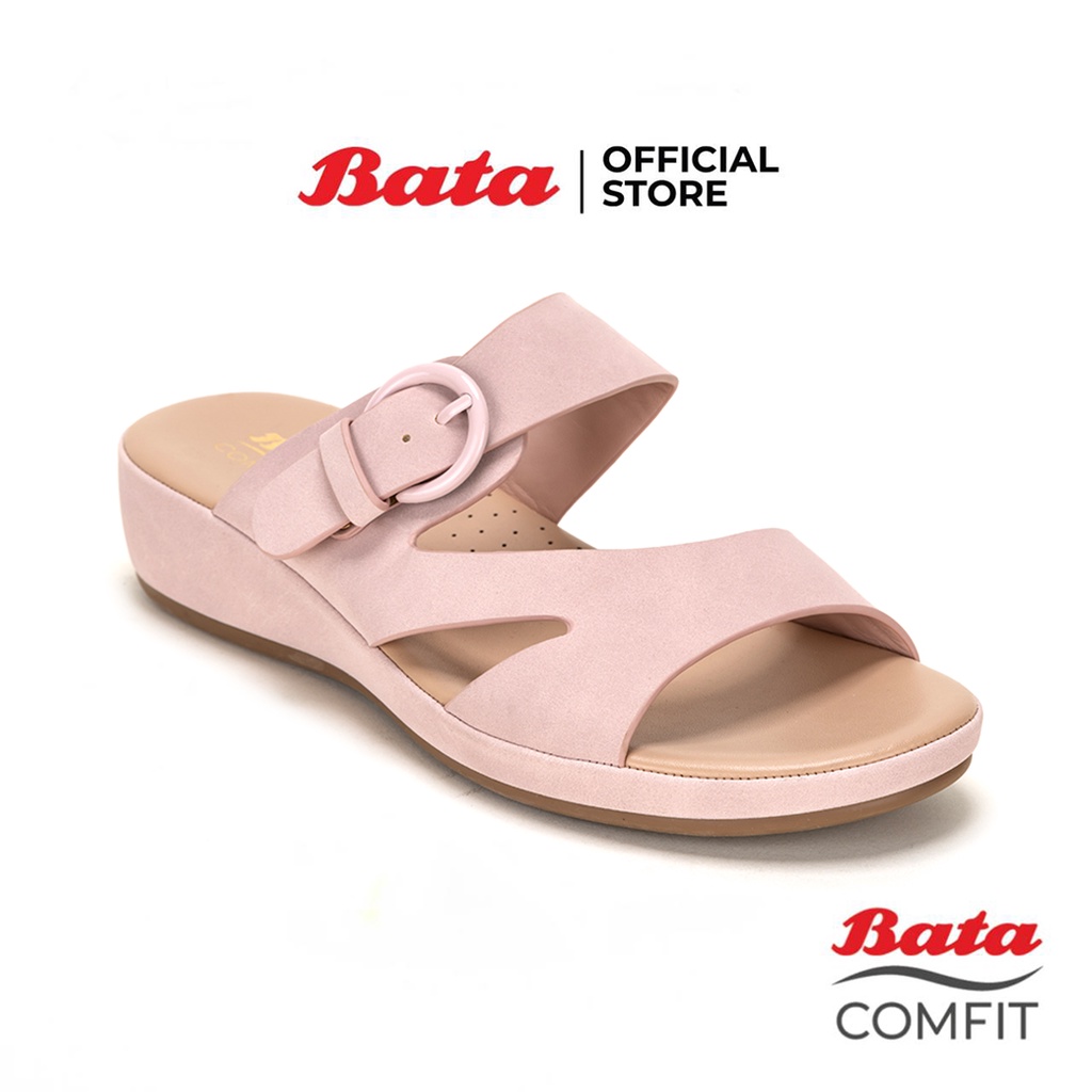 Bata บาจา Comfit รองเท้าเพื่อสุขภาพแบบสวม รองรับน้ำหนักเท้า สำหรับผู้หญิง รุ่น ADRINA สีชมพู 6015017 สีเขียว 6017017
