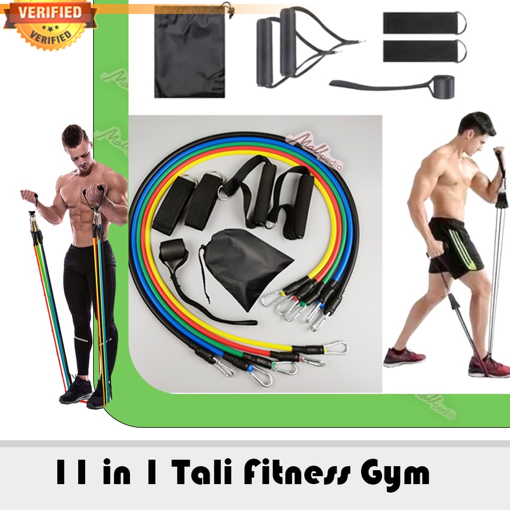 Mall Stretching Pilates Tube Yoga Fitness You Can Do It 11 in 1 SET FITNESS GYM POWER RESISTANCE BAN