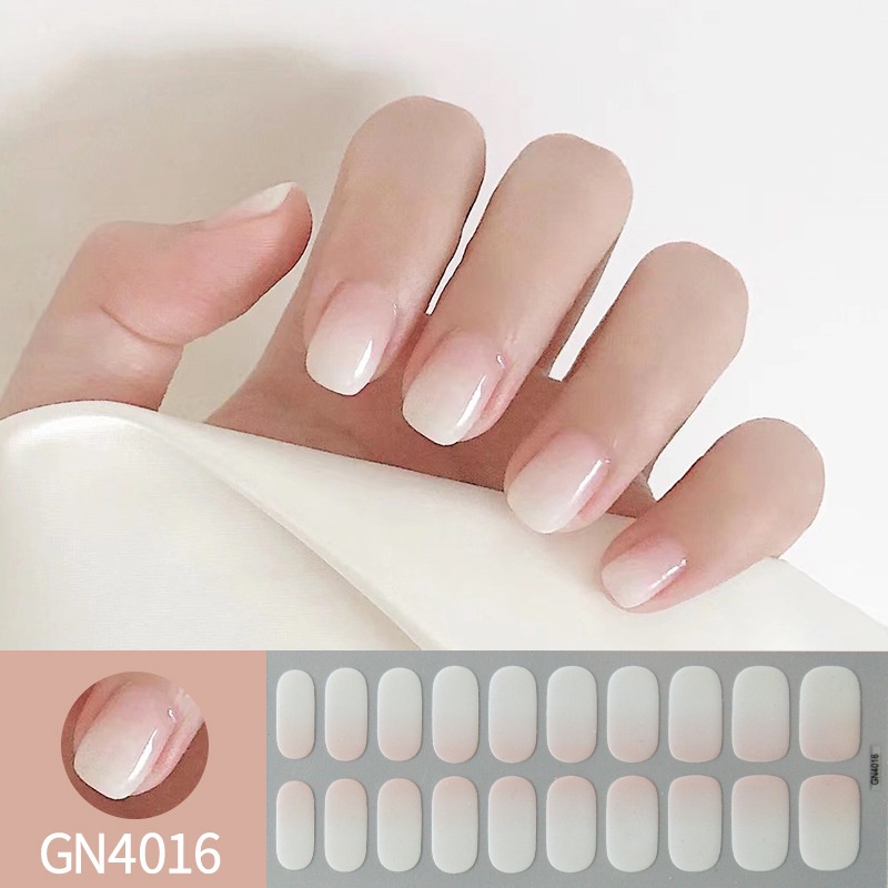 Ur SUGAR สติกเกอร์ตกแต่งเล็บ กันน้ํา ติดทนนาน สีพื้น 20 หัว