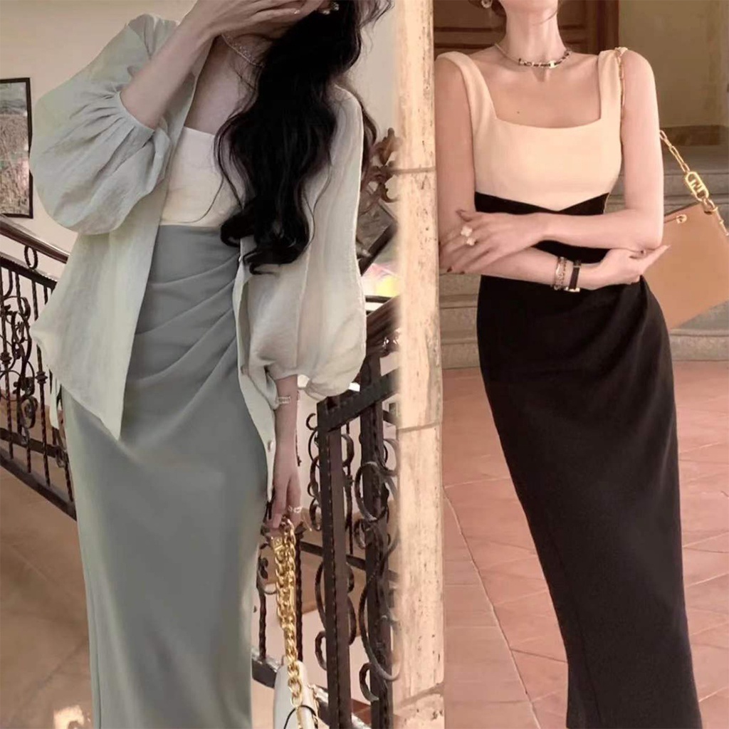 กระโปรงเเฟชั่นผู้หญิงสีพื้นน่ารักสไตล์เกาหลี ใส่เที่ยว ใส่ออกงาน