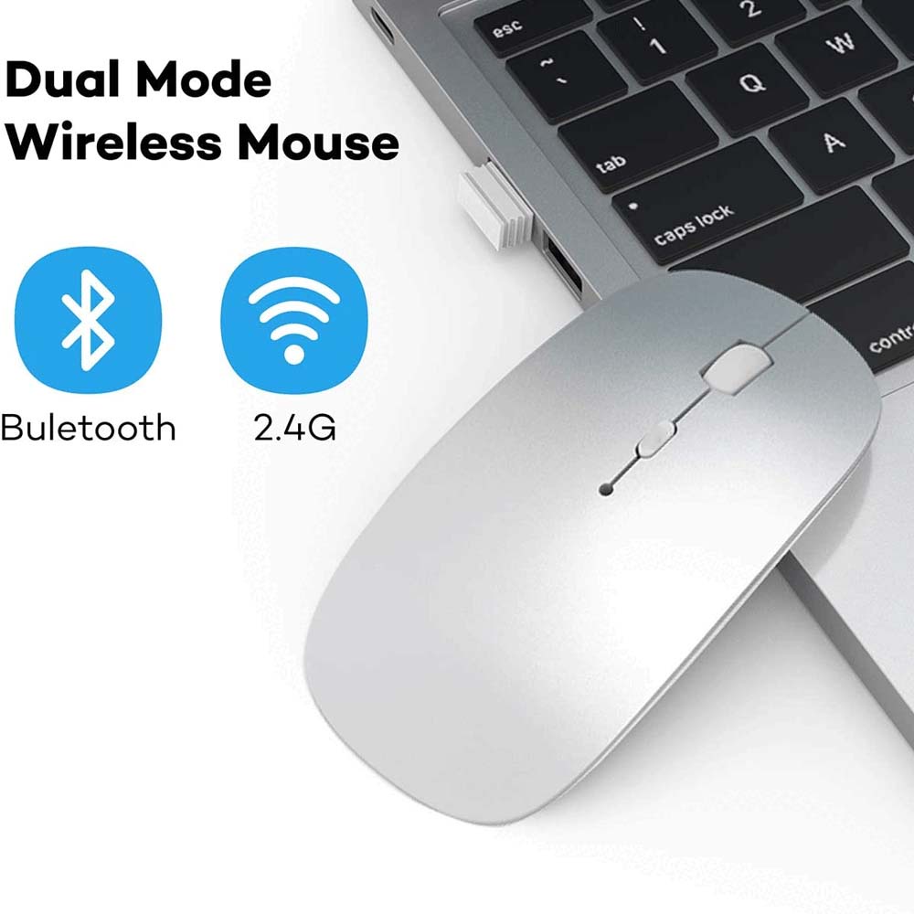 Bluetooth Mouse Rechargeable Wireless Mouse for MacBook Pro/Air/iPad/Laptop/PC