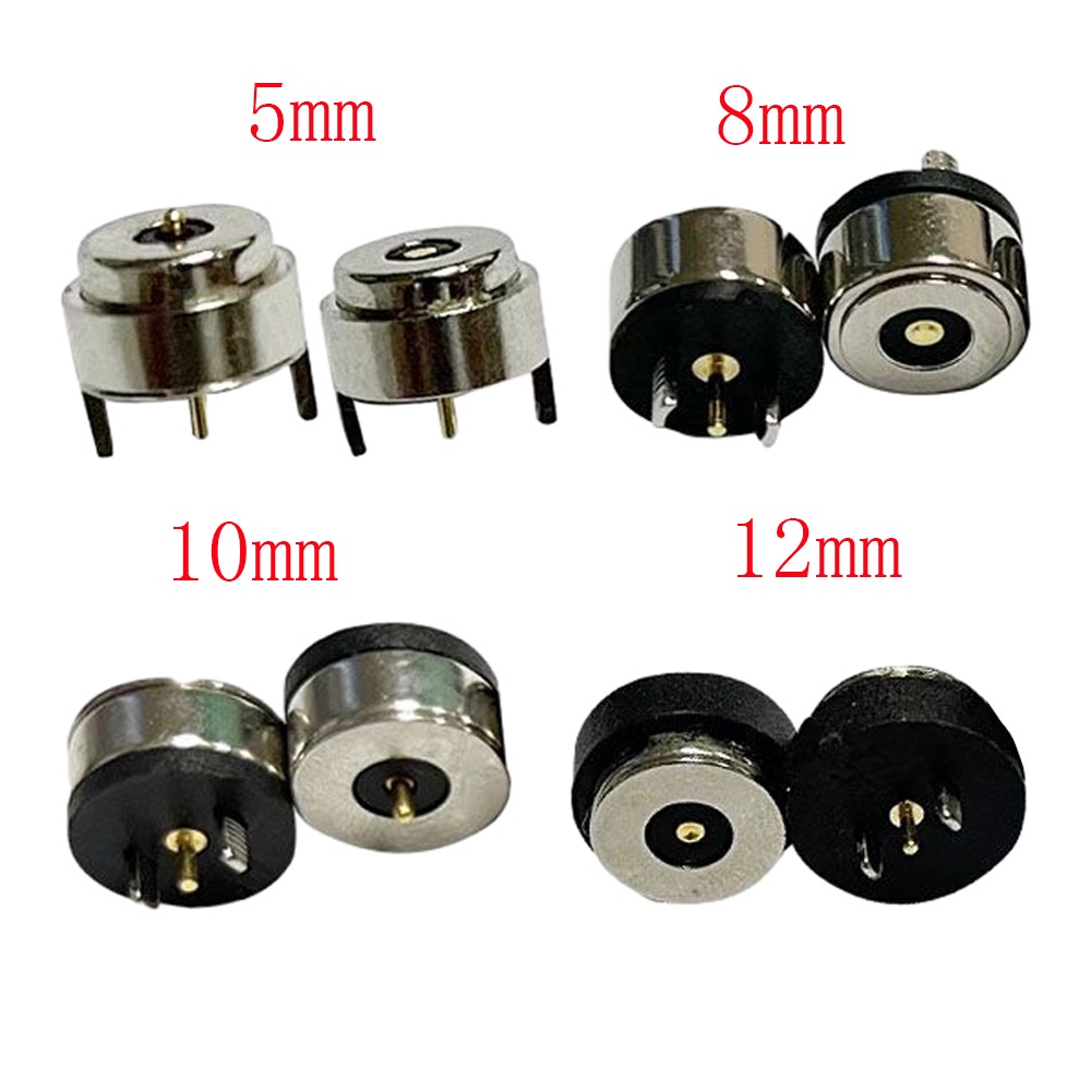 อุปกรณ์เชื่อมต่อแม่เหล็ก DC 1-Pin ตัวผู้และตัวเมีย ขนาด 5/8/10/12 มม. 1 คู่