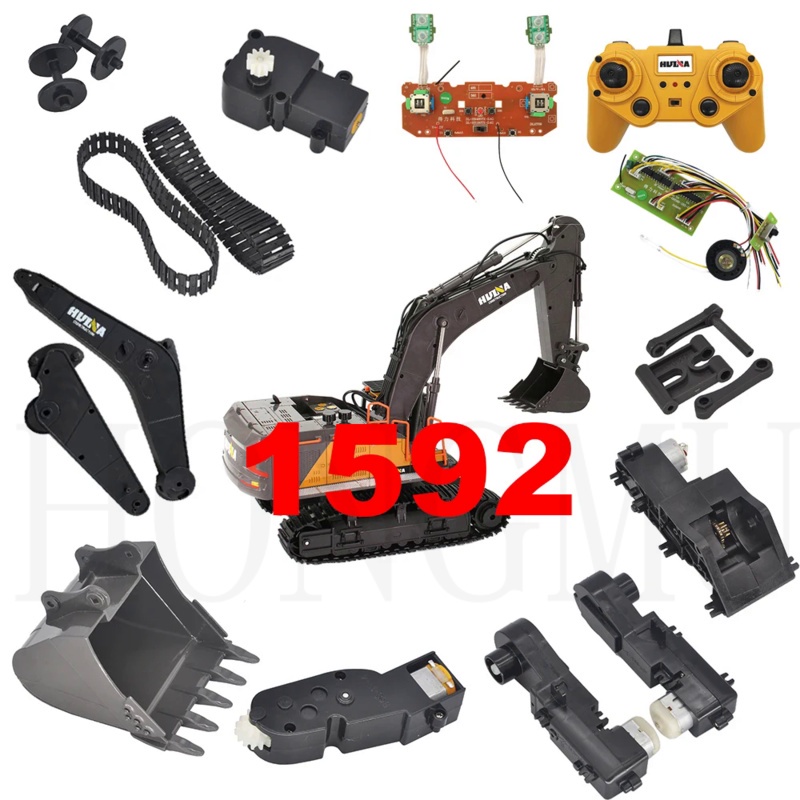 Huina โมเดลกล่องเกียร์ 1/14 1592 592 22CH ของเล่นสําหรับเด็ก