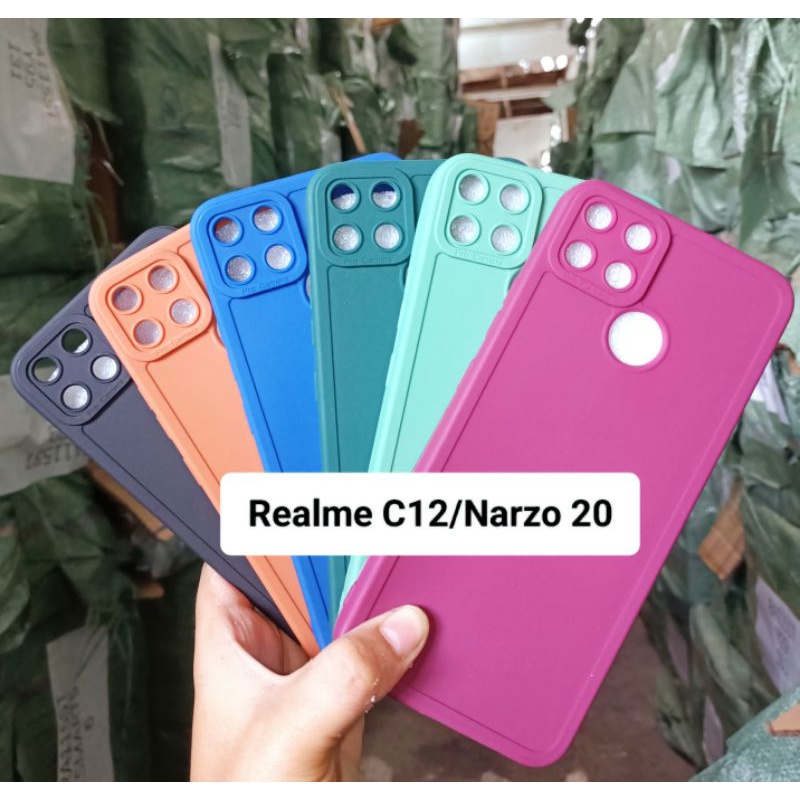 Case Realme C12/Narzo 20 Lost Macaroni Silicone Camera Pro Case