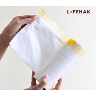 ถุงขยะแบบม้วน 24x28 นิ้ว จำนวน 25 ใบ/ม้วน สีขาว อเนกประสงค์ มีหูผูกใช้งานสะดวก ไร้กลิ่น แบบม้วน D02