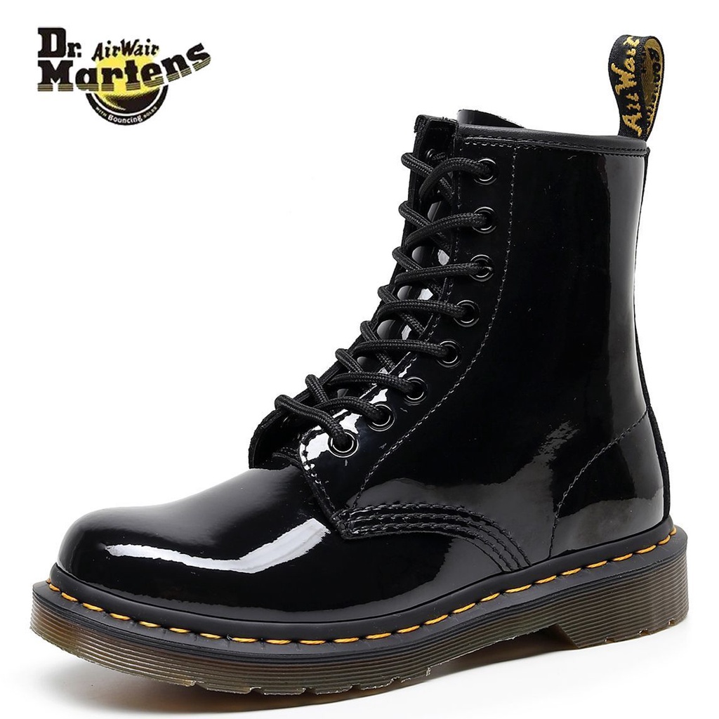 Dr. martens Mens Martin Boots High-Top Boots ของแท้หนังหนา Soled รองเท้าคู่ขนาดใหญ่