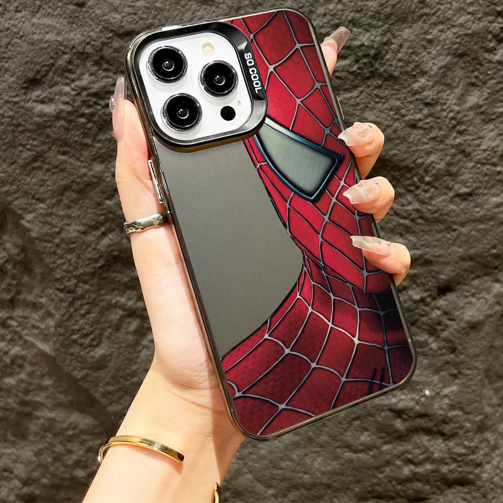 Iphone ใหม่ 15/16Promax Contrast สีองค์ประกอบเปลือกแก๊ส Apple 14promax เคสโทรศัพท์ 13 Simple 12 Electroplating 11 รวมทุกอย่าง XR