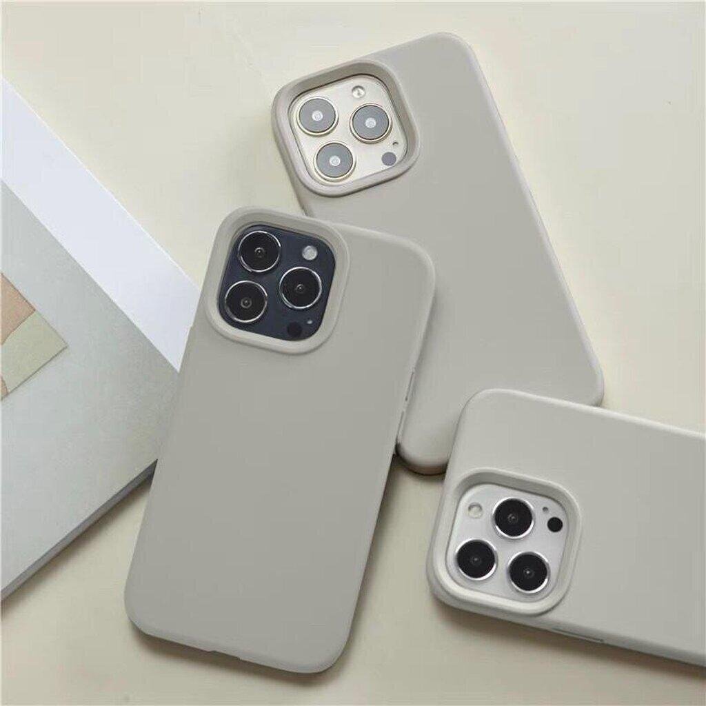 Premium Silicone Case เคสไอโฟนซิลิโคนพรีเมียม (Rock Gray)