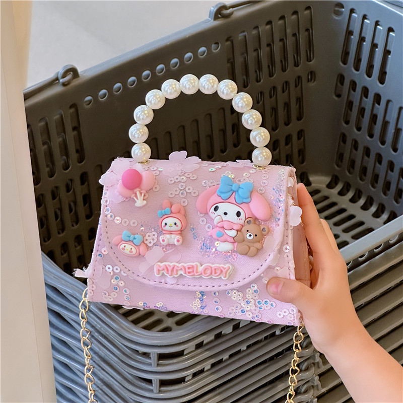 กระเป๋าสะพายไหล่ กระเป๋าถือ ลายเจ้าหญิงเอลซ่า แฟชั่นทันสมัย สําหรับเด็กผู้หญิง - รูปที่ 5