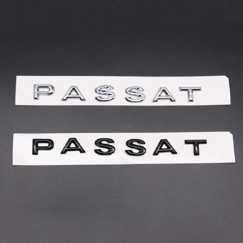 1pcs 3D ABS Letters Emblem Decoration Rear Trunk Stickers For Passat B5 B5.5 B6 B7 B8 Car Styling Au