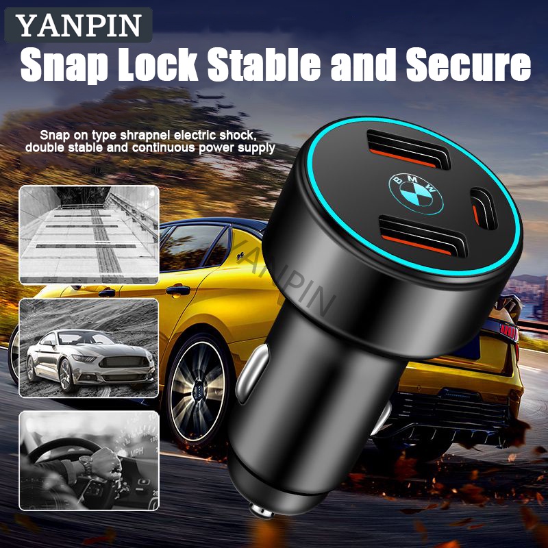 BMW อุปกรณ์ชาร์จเร็วมาก 120W สําหรับรถยนต์ F30 F20 F10 E34 E46 E60 E90 E36 X1 X3 X5 G20 G30