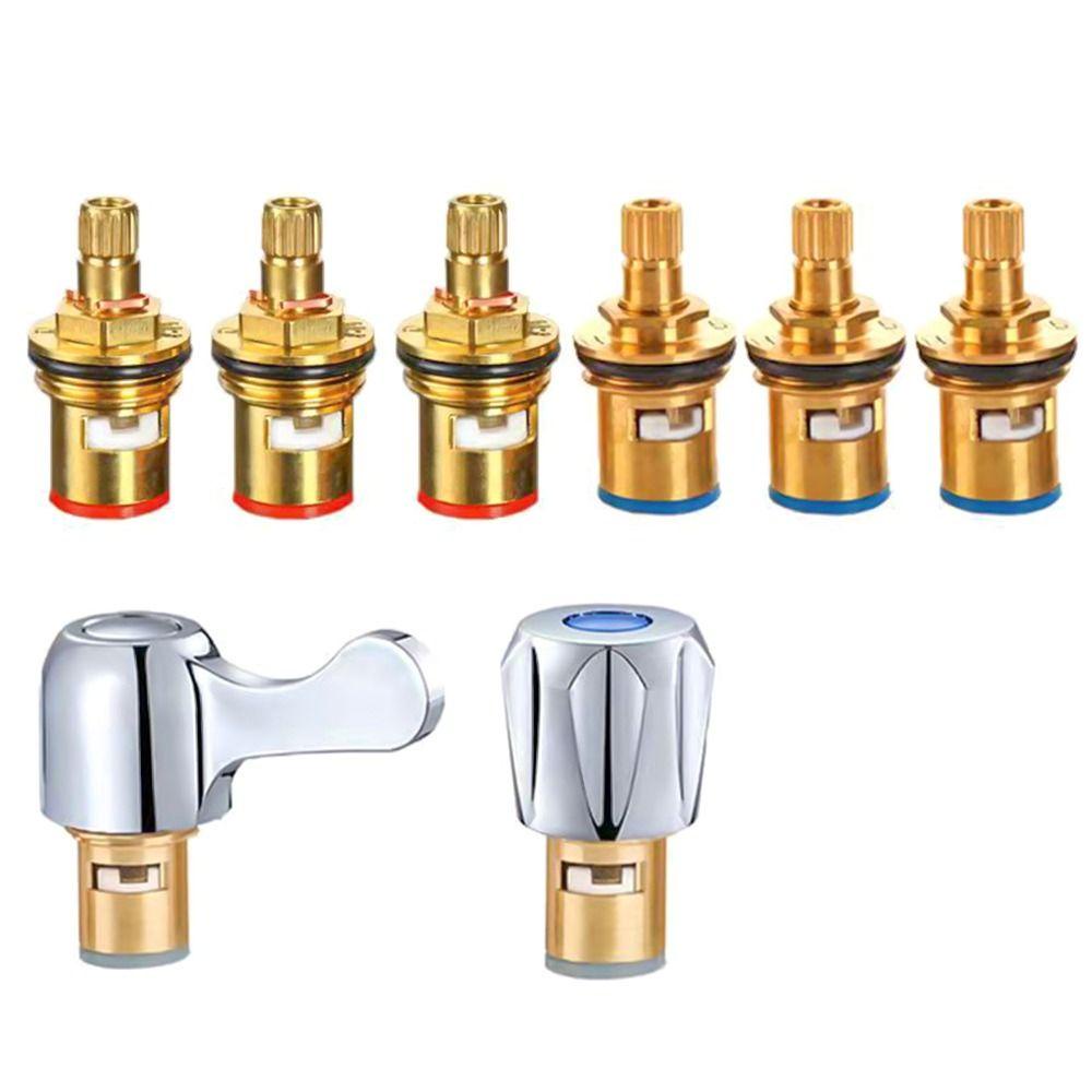 ขวา 1ชิ้นก๊อกน้ําแกนวาล์ว,สวิทช์จับอย่างรวดเร็วเปิดก๊อกน้ําซ่อมอุปกรณ์เสริม,ทนทานทองแดงติดตั้งง่ายอุปกรณ์ห้องน้ําก๊อกน้ําเปลี่ยนส่ว - รูปที่ 4