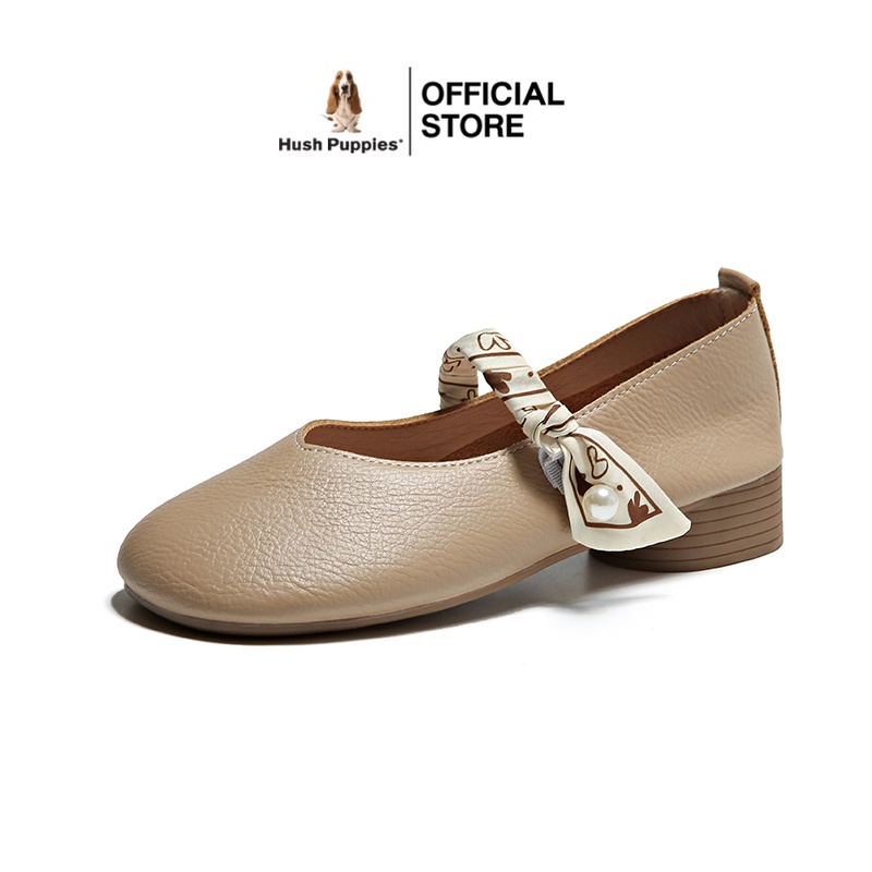 Hush Puppies รองเท้าหนังลําลอง ส้นแบน สําหรับผู้หญิง