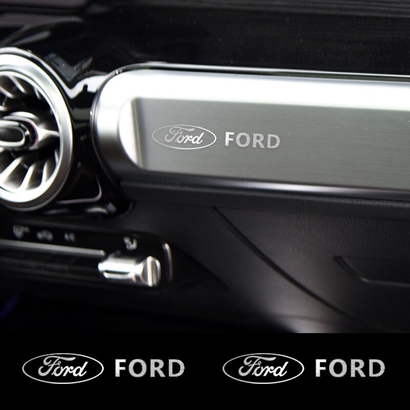 【 Ford】สติกเกอร์โลหะ รูปโลโก้รถยนต์ สร้างสรรค์ สําหรับติดตกแต่งรถยนต์ หน้าต่าง ดุมประตู กระดาษ เปลี่ยนบุคลิกภาพ แบบสุ่มคอนโซลกลาง สําหรับตกแต่งภายในรถยนต์  Ford focus mk2 2 3 fiesta mk7 ranger mondeo mk4 fusion kuga 2019