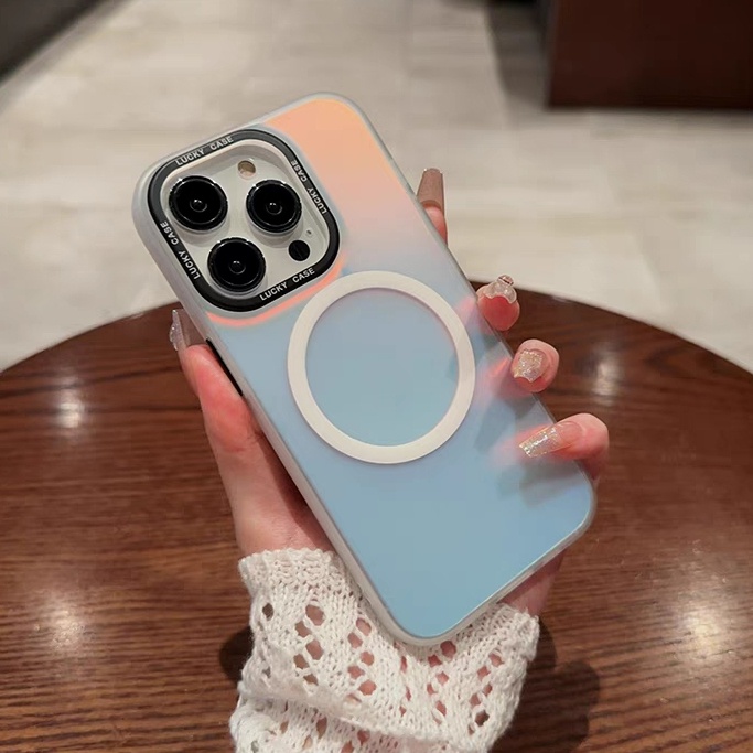 Laser Gradient Light Wireless charging เคส Xiaomi 13 Pro เคสกันกระแทก Mi11 Mi12 Pro Phone Cover Mi13 เคสแข็ง