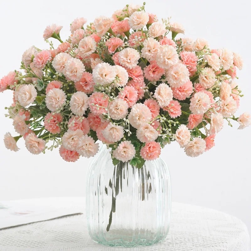 ช่อดอกไลแลคจําลอง ขนาดเล็ก 20 ดอก สีม่วง สีชมพู สําหรับตกแต่งภายใน งานแต่งงาน ปาร์ตี้ 1 ช่อ