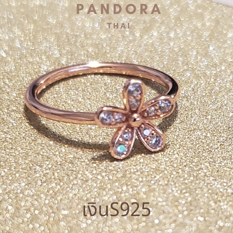 🔥สินค้าพร้อมส่งในไทย🔥Pandora แท้ แหวน pandora เงินS925 pandora ring แหวนผู้หญิง แหวนแฟชั่น เครื่องประดับ ของขวัญวาเลนไ