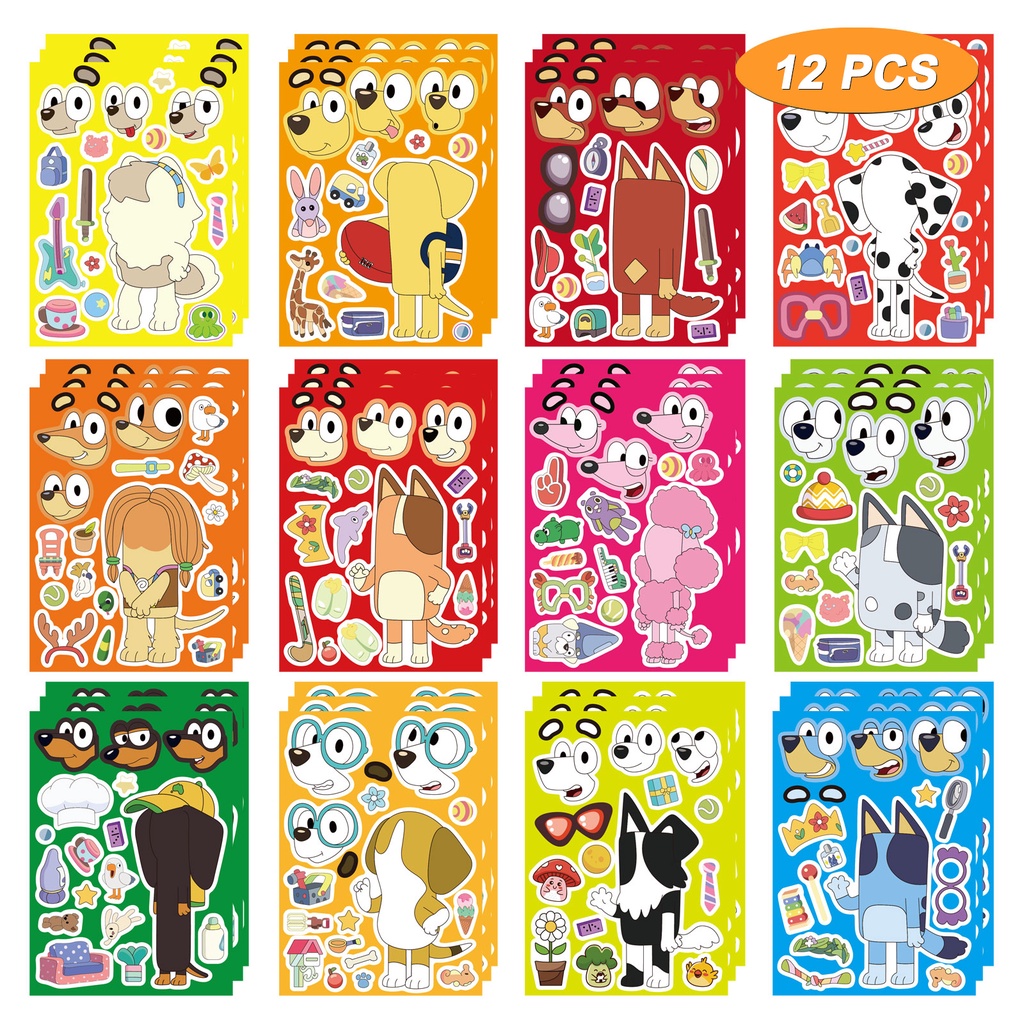 สติกเกอร์ ลายการ์ตูนอนิเมะ Bulldog Bingo งานฝีมือ สําหรับเด็ก ครู รางวัล 12 ชิ้น