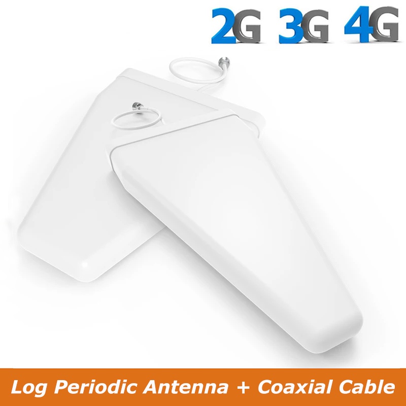 เสาอากาศเชื่อมต่อ 9dBi 12Bi LTE Log Periodic N Female 698-3800MHz 4G External LDPA พร้อมสายโคแอกเชีย