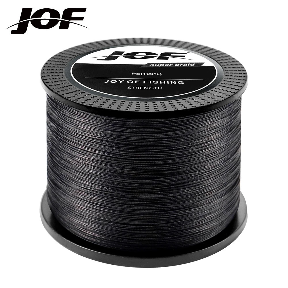 Jof สายเอ็นตกปลาถัก PE 8 เส้น 300 ม. 500 ม. 1000 ม. หลากสี สําหรับตกปลา
