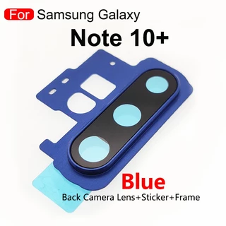 สําหรับ Samsung Galaxy Note 10 Plus Note10 ฝาครอบเลนส์กล้องด้านหลัง พร้อมกรอบ และสติกเกอร์ อะไหล่เปลี่ยน