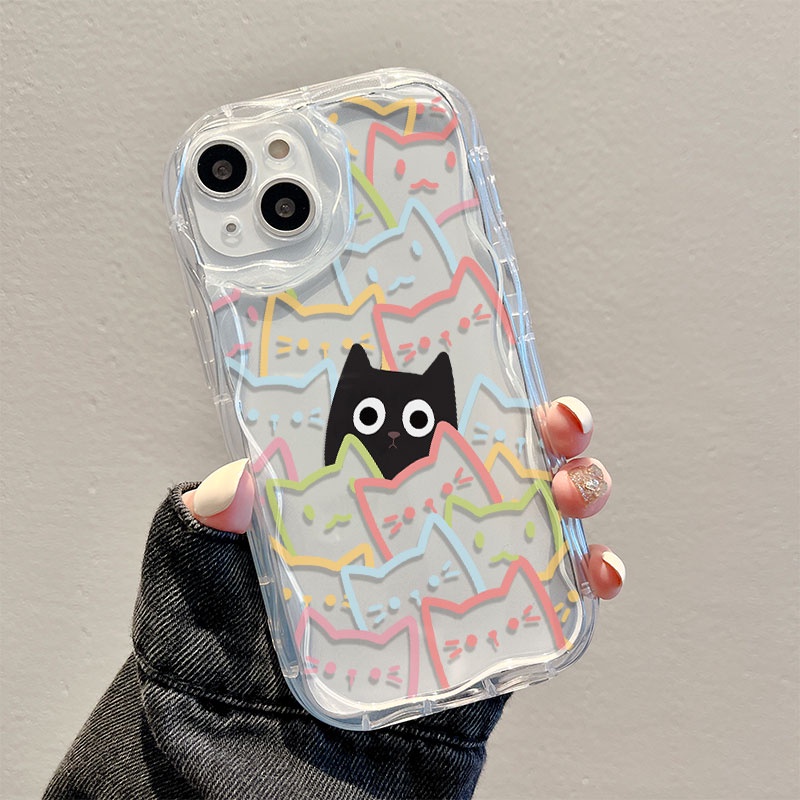 เคสโ Redmi Note 13 Pro+ 5G 11S 12 11 4G 12C A1 Note12 Note 8 10 Pro 10s 10C 9s 9 เคส Redmi 13C A2+ 10 2022 9T 9 9C 10A 9A เคสนิ่มกันกระแทกแมว