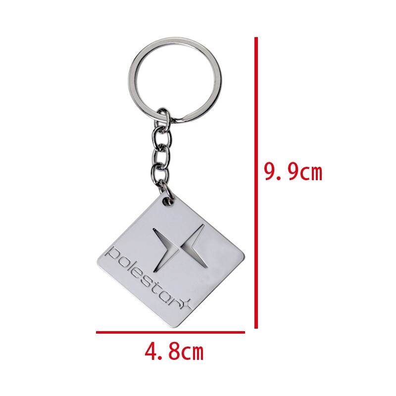 พวงกุญแจโลหะ พวงกุญแจหัวเข็มขัด H สําหรับโลโก้ Volvo polestar จี้ Polaris พวงกุญแจ Pole star ที่ใส่ก