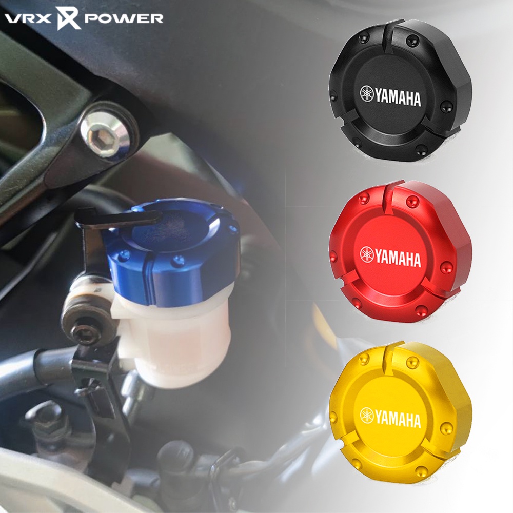 ฝาปิดถังน้ํามันเบรกหลัง CNC สําหรับรถจักรยานยนต์ YAMAHA YZF R15v3 R15M R3 R25 MT25
