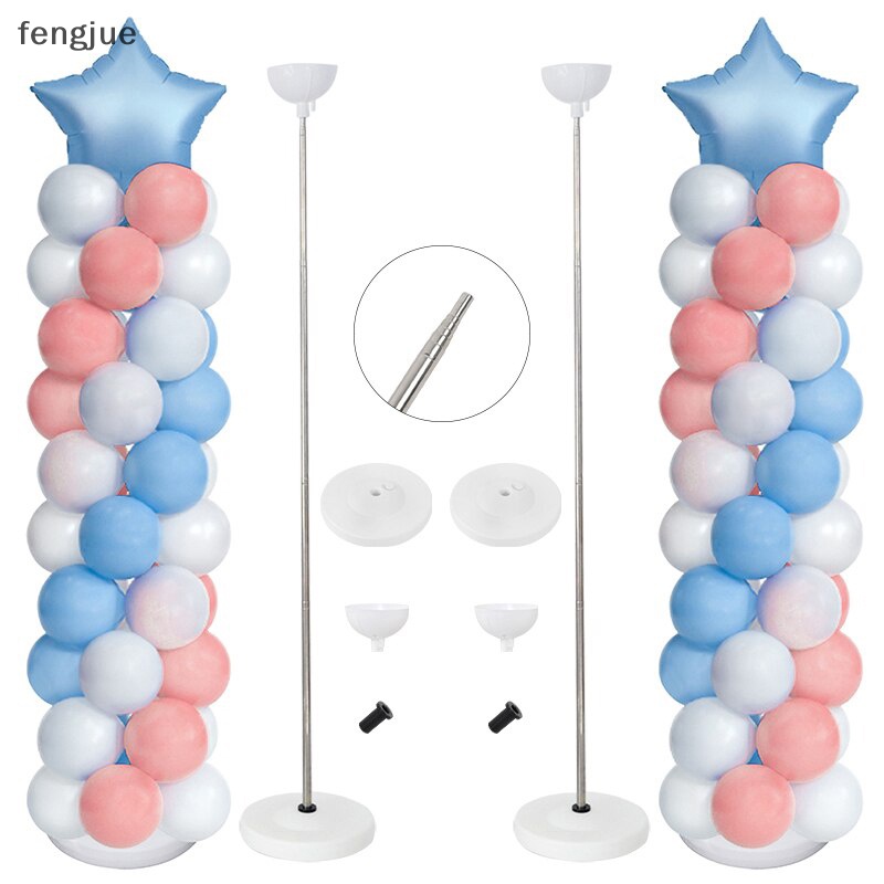 Fengjue ชุดขาตั้งลูกโป่ง โลหะ ปรับได้ สําหรับปาร์ตี้วันเกิด วันเรียนจบ วันพุธ